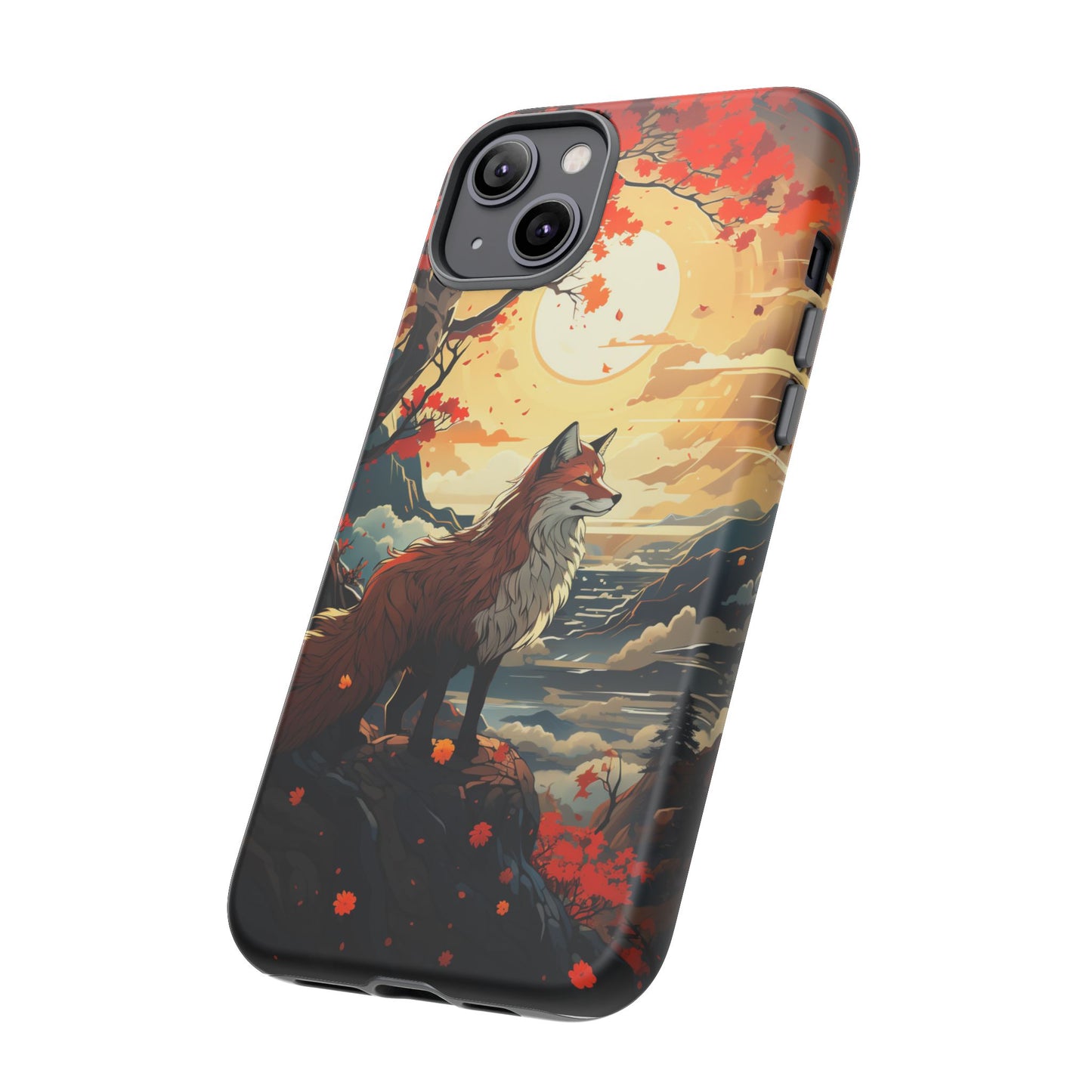 Japanese Wolf Aesthetic Phone Case