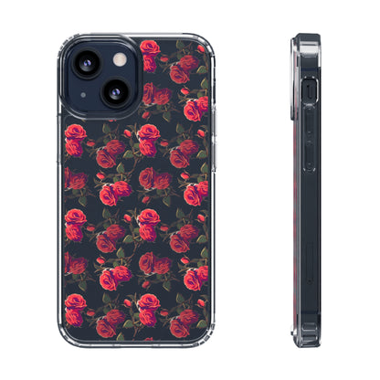 Roses Pattern | Clear iPhone Case / Samsung Case