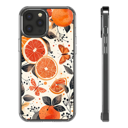 Orange Vines Aesthetic | Clear iPhone Case / Samsung Case