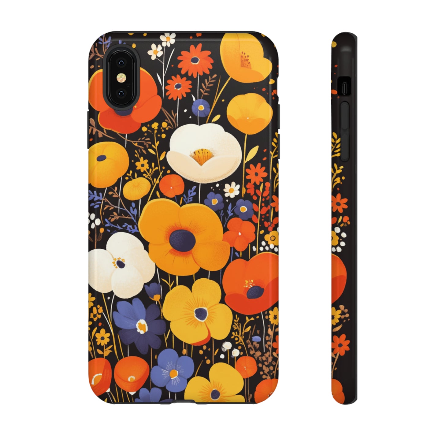 Retro Chaos, Wildflower iPhone Case / Samsung Case, Gift for Floral Lovers, Gift for Her