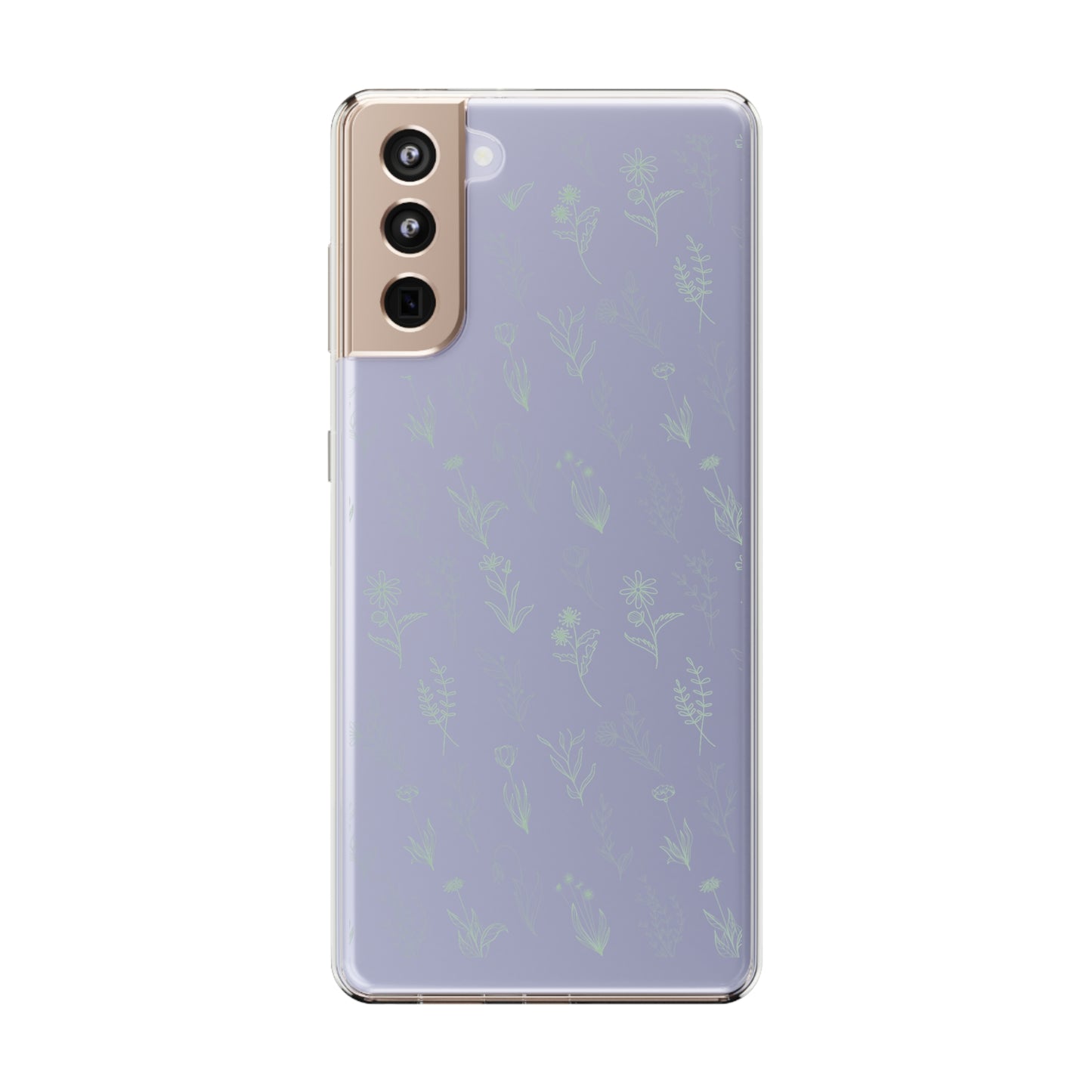 Lush Green Floral Sea | Clear iPhone Case / Samsung Case