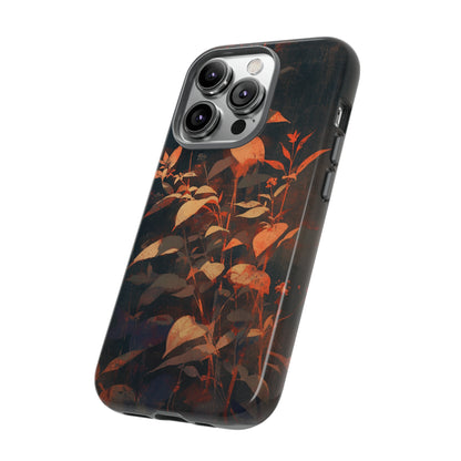 Black Blooms Wildflower iPhone Case