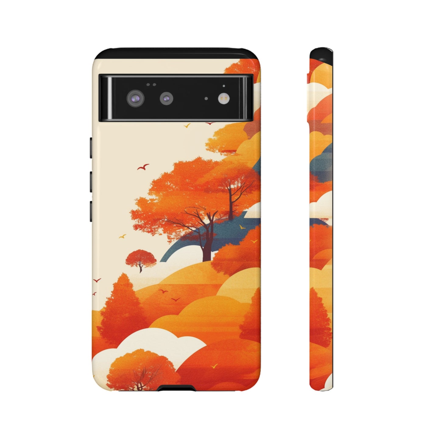 Orange Retro Landscape iPhone Case / Samsung Case