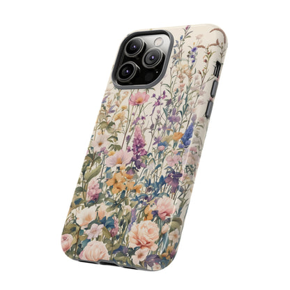 Tall Vintage Wildflowers iPhone Case / Samsung Case