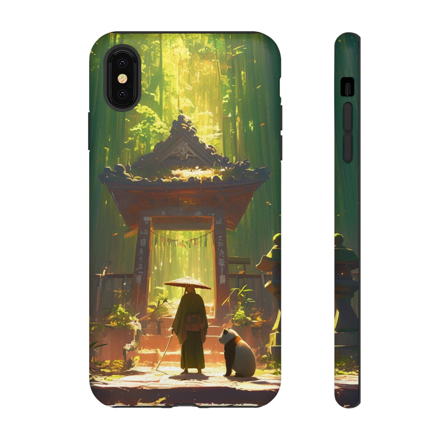 Vintage Japanese PandaTemple Aesthetic iPhone Case, iPhone 15 Pro Max 14 13 12 11 Mini, Samsung Galaxy S23 S22, Google Pixel 7 6 Pro