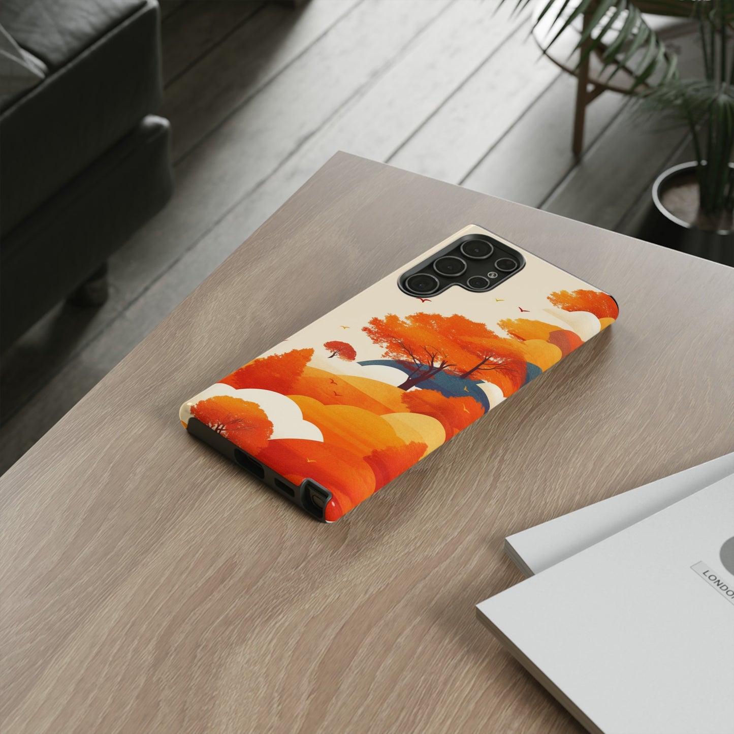 Orange Retro Landscape iPhone Case / Samsung Case