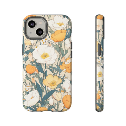 Tall White Flowers iPhone Case / Samsung Case