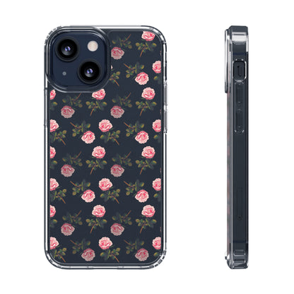 Pink Flower Pattern | Clear iPhone Case / Samsung Case