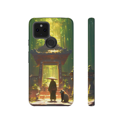 Vintage Japanese PandaTemple Aesthetic iPhone Case, iPhone 15 Pro Max 14 13 12 11 Mini, Samsung Galaxy S23 S22, Google Pixel 7 6 Pro