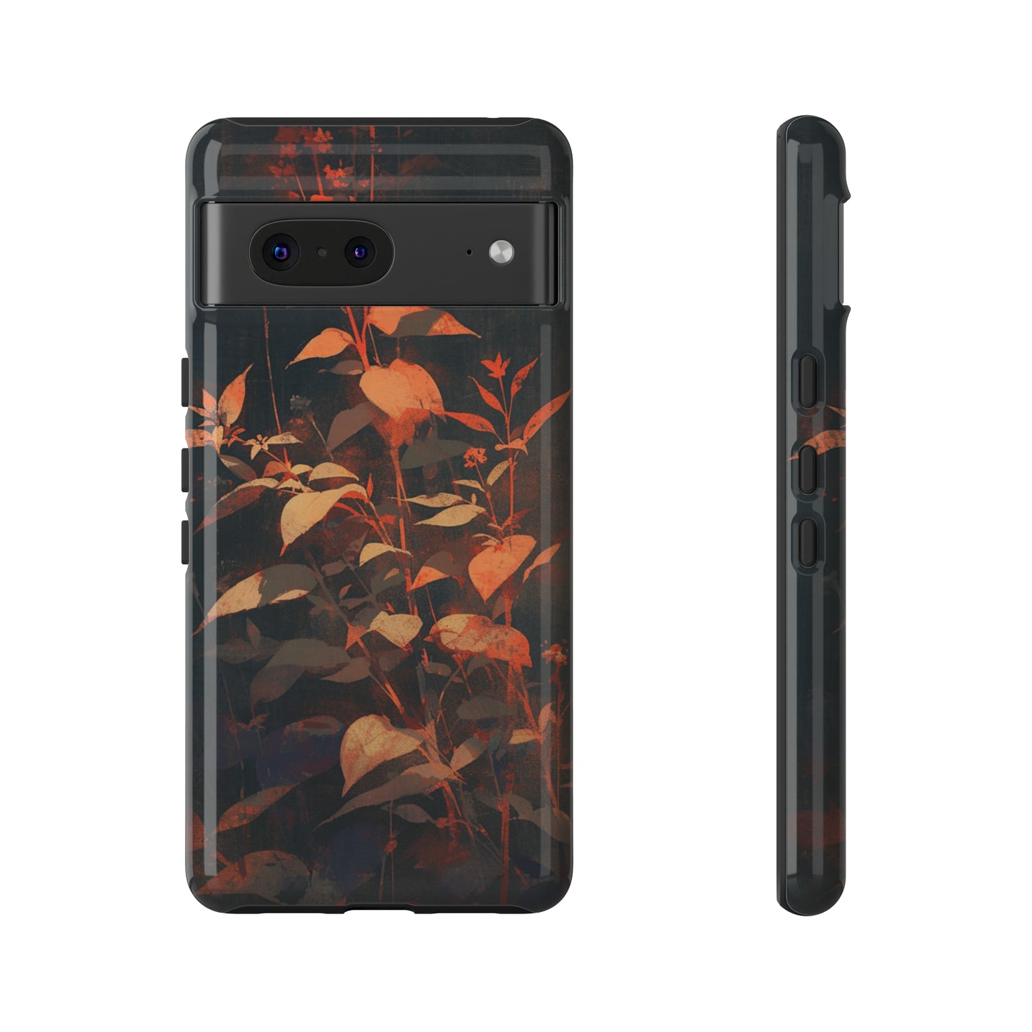 Black Blooms Wildflower iPhone Case