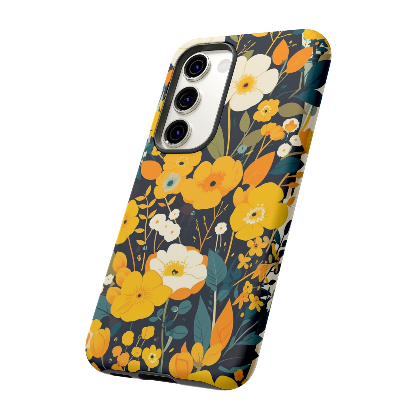 Retro Yellow Flowers iPhone Case / Samsung Case