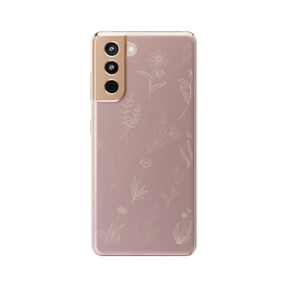 Golden Floral Sea | Clear iPhone Case / Samsung Case