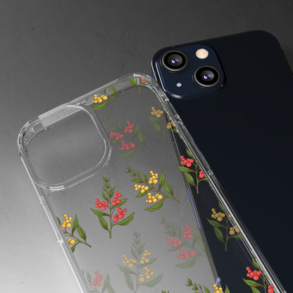 Spring Flower Pattern | Clear iPhone Case / Samsung Case