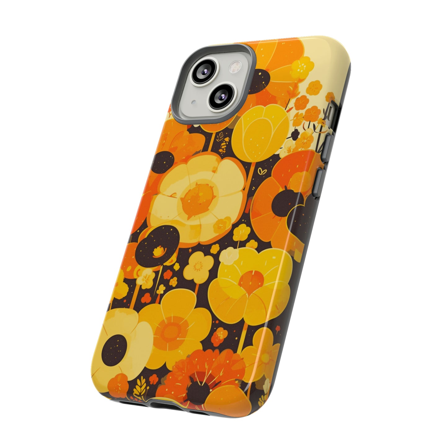 Retro Floral Pattern Illustrations iPhone Case / Samsung Case, Gift for Floral Lovers, Gift for Her