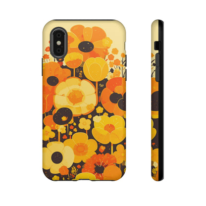 Retro Floral Pattern Illustrations iPhone Case / Samsung Case, Gift for Floral Lovers, Gift for Her