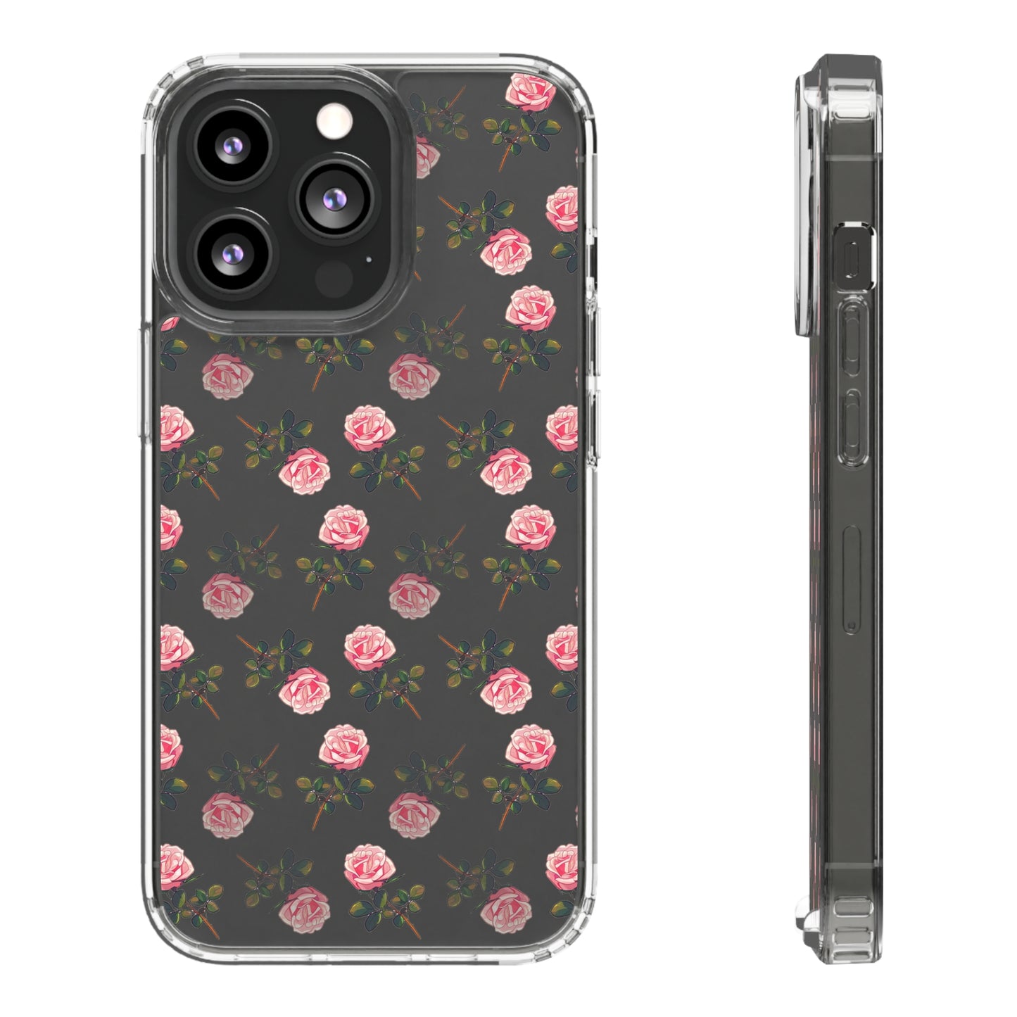 Pink Flower Pattern | Clear iPhone Case / Samsung Case