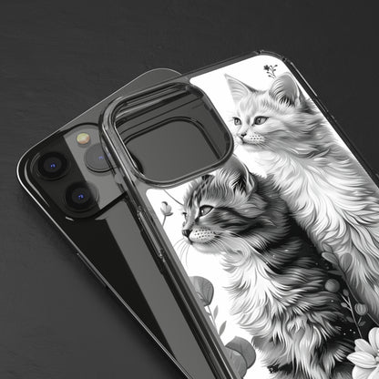 Kittens and Flowers | Clear iPhone Case / Samsung Case