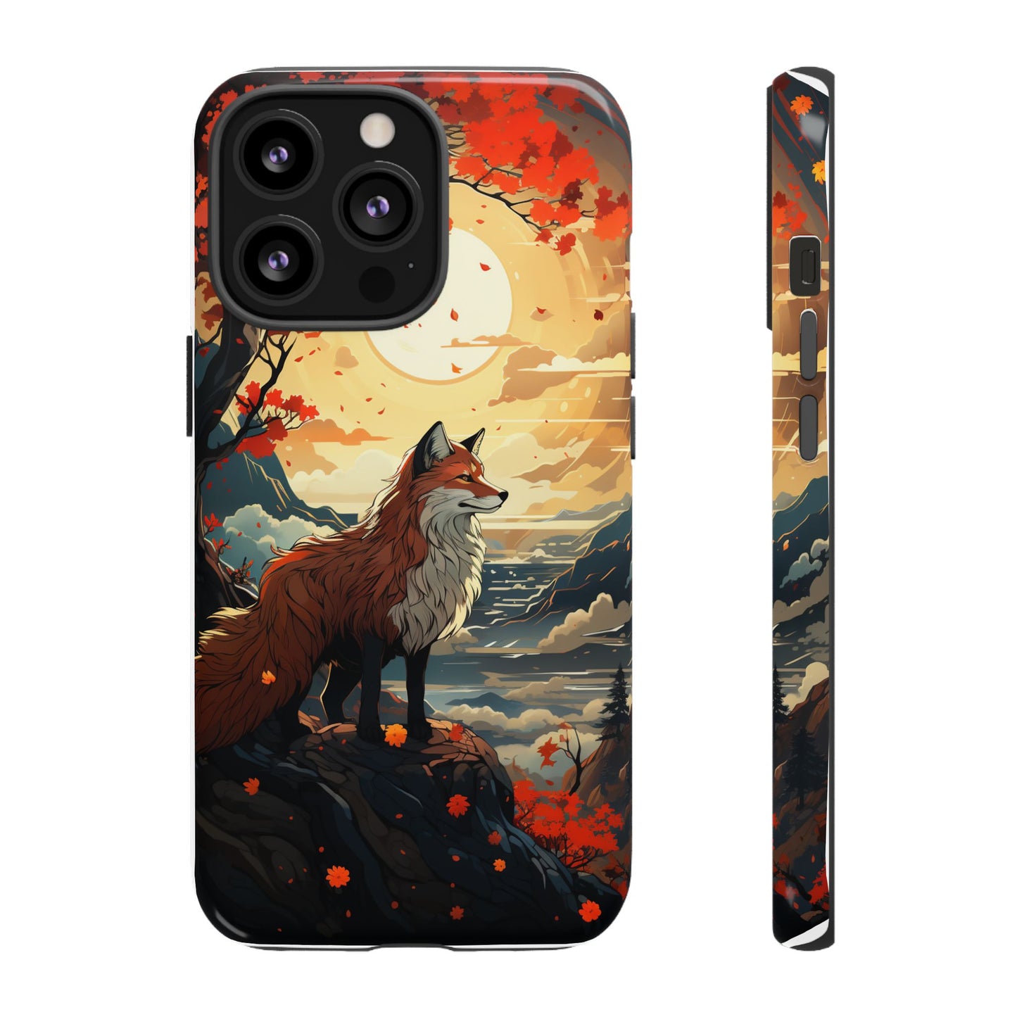 Japanese Wolf Aesthetic Phone Case