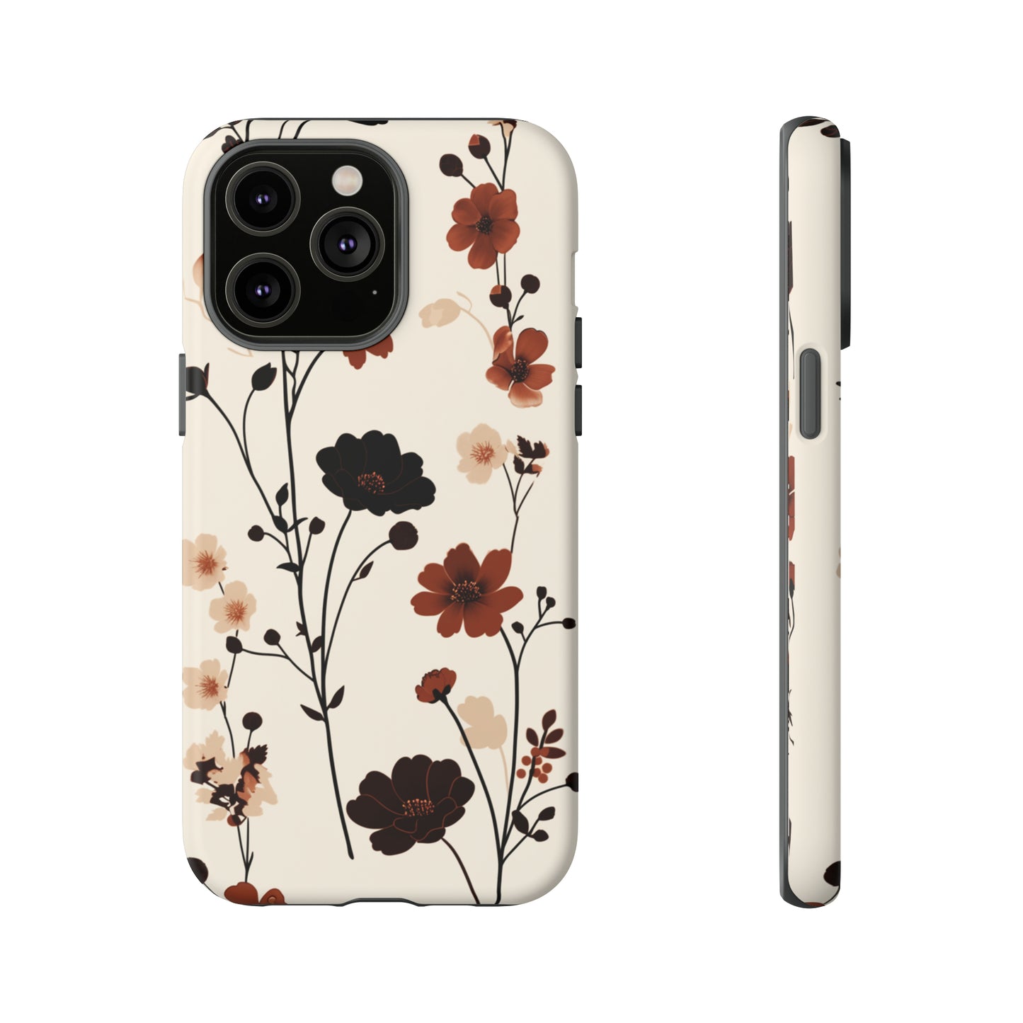 Minimalistic Tall Wildflowers iPhone Case