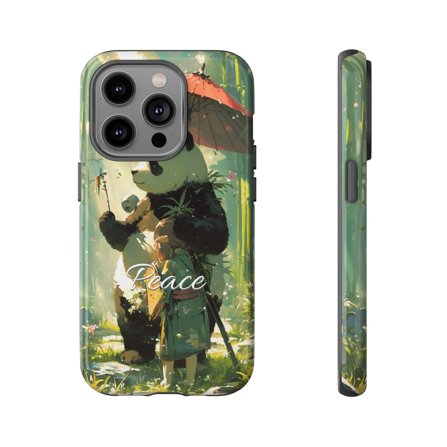 Japanese Aesthetic Vintage Panda iPhone Case / Samsung Case | "Peace"