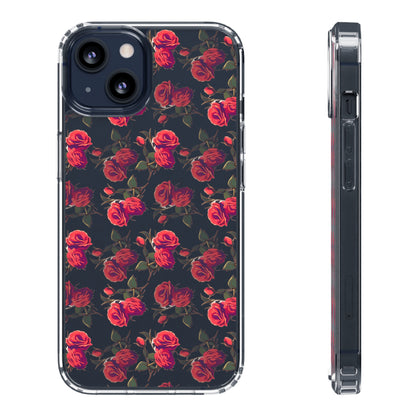 Roses Pattern | Clear iPhone Case / Samsung Case