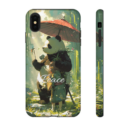 Japanese Aesthetic Vintage Panda iPhone Case / Samsung Case | "Peace"