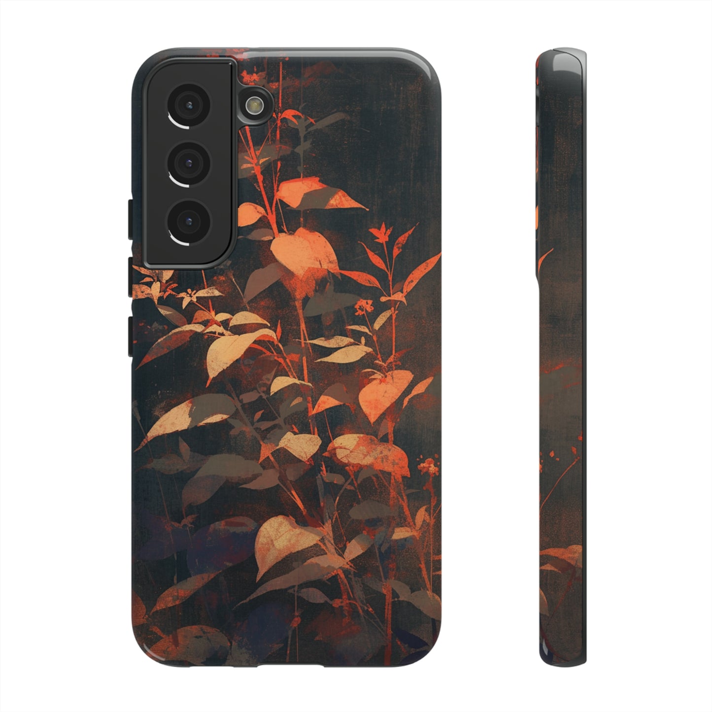 Black Blooms Wildflower iPhone Case