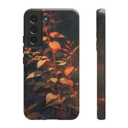 Black Blooms Wildflower iPhone Case