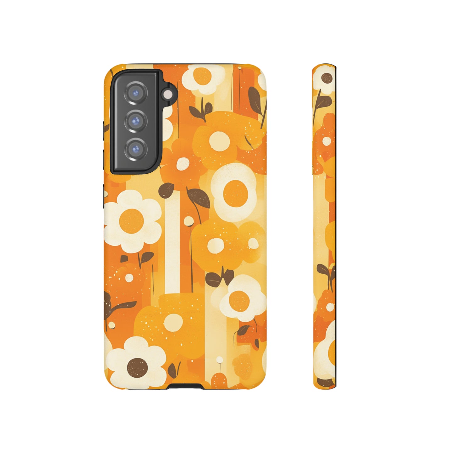 Retro 70s Abstract Flower Patterns iPhone Case / Samsung Case