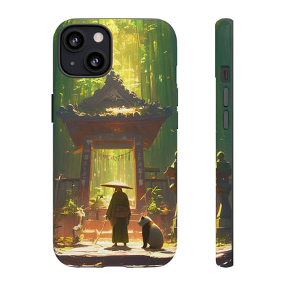 Vintage Japanese PandaTemple Aesthetic iPhone Case, iPhone 15 Pro Max 14 13 12 11 Mini, Samsung Galaxy S23 S22, Google Pixel 7 6 Pro