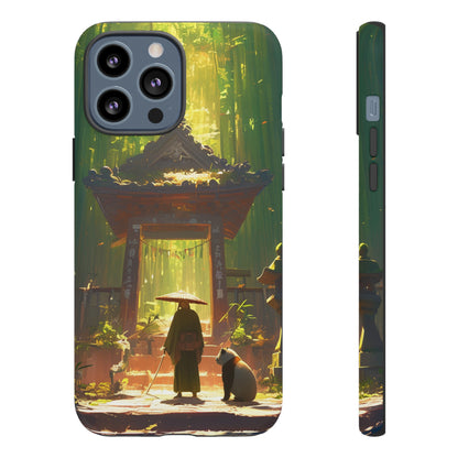 Vintage Japanese PandaTemple Aesthetic iPhone Case, iPhone 15 Pro Max 14 13 12 11 Mini, Samsung Galaxy S23 S22, Google Pixel 7 6 Pro