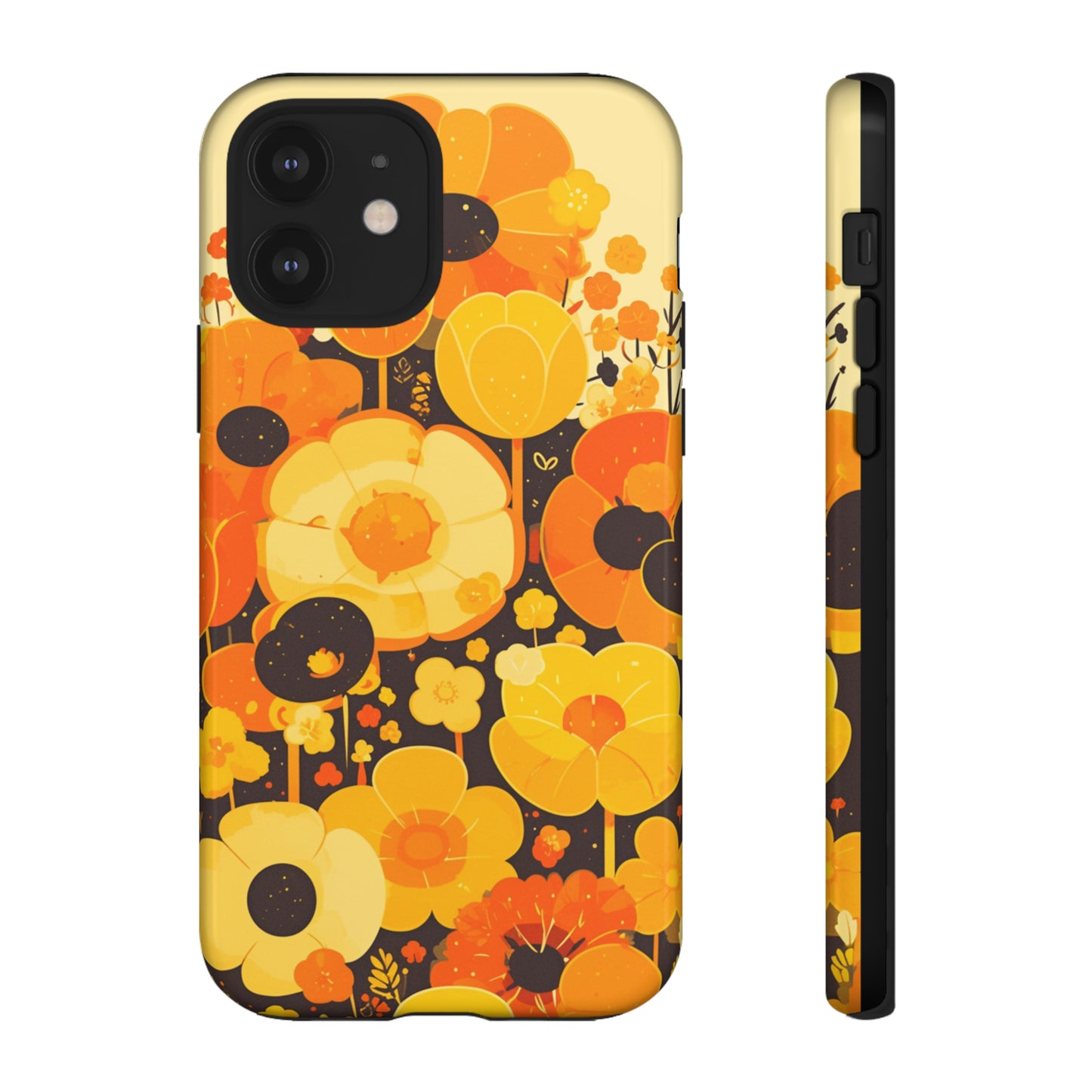 Retro Floral Pattern Illustrations iPhone Case / Samsung Case, Gift for Floral Lovers, Gift for Her