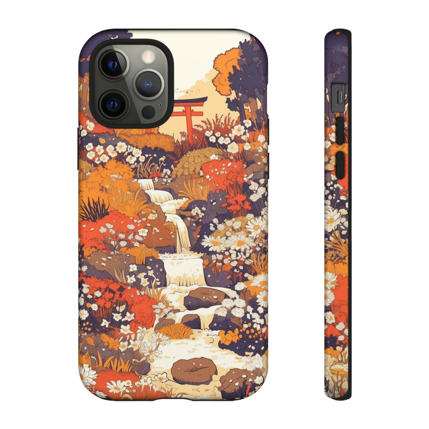 Rising Mountains & Rapid Rivers, Wildflower iPhone Case