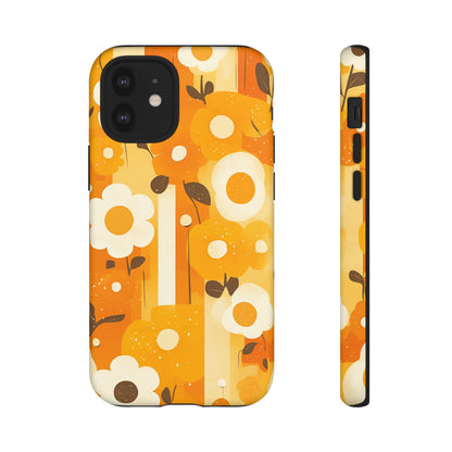 Retro 70s Abstract Flower Patterns iPhone Case / Samsung Case