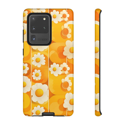 Yellow Floral Pattern Retro iPhone Case / Samsung Case