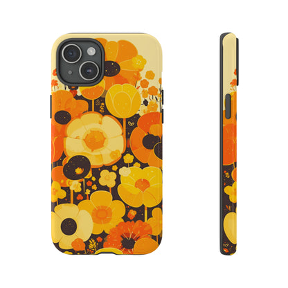 Retro Floral Pattern Illustrations iPhone Case / Samsung Case, Gift for Floral Lovers, Gift for Her