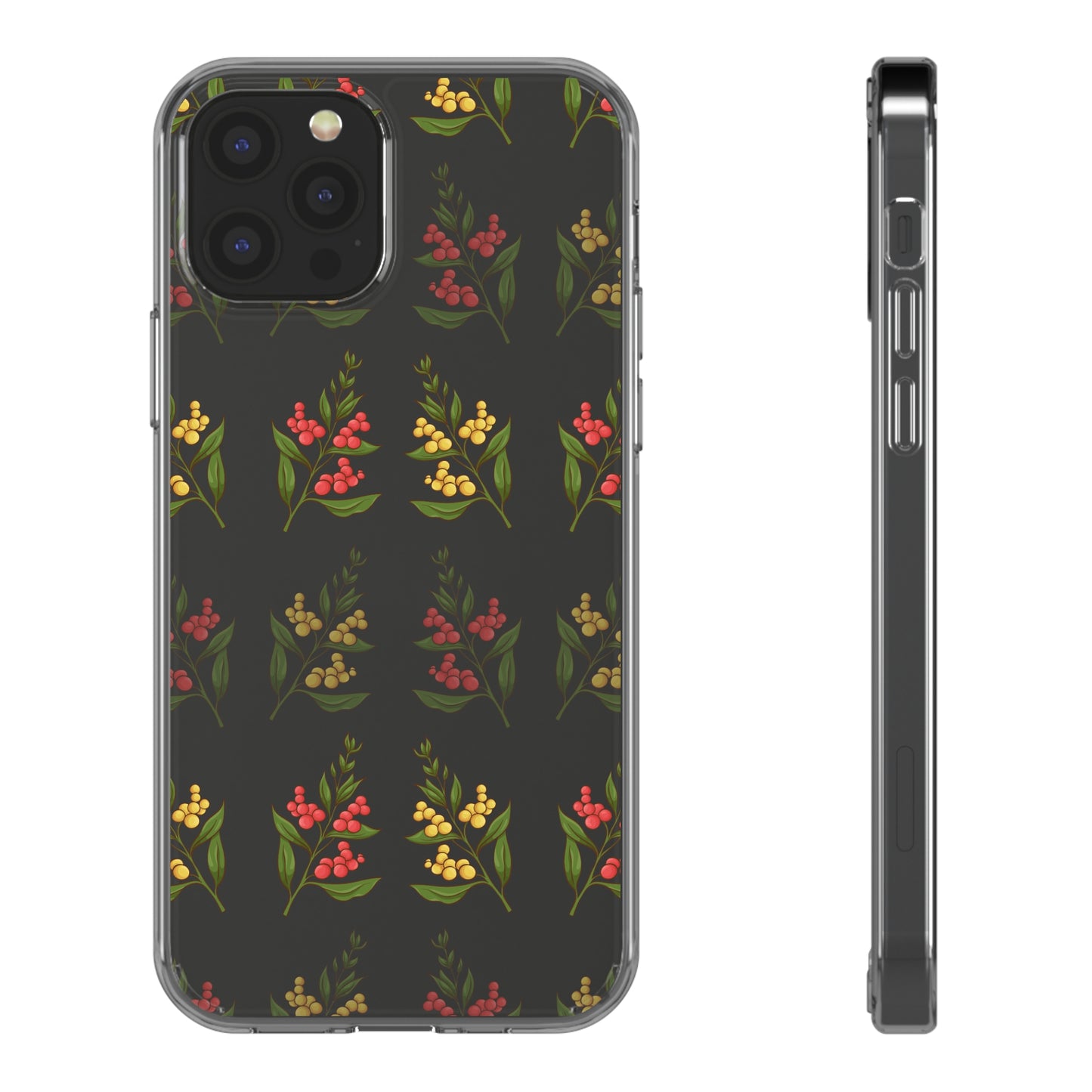 Spring Flower Pattern | Clear iPhone Case / Samsung Case