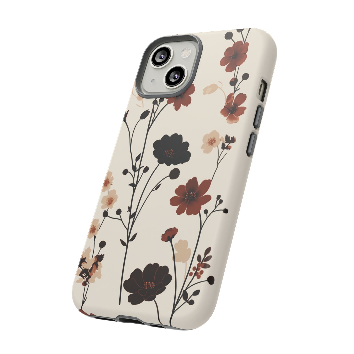 Minimalistic Tall Wildflowers iPhone Case