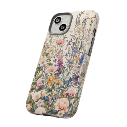 Tall Vintage Wildflowers iPhone Case / Samsung Case