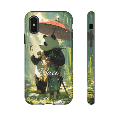 Japanese Aesthetic Vintage Panda iPhone Case / Samsung Case | "Peace"