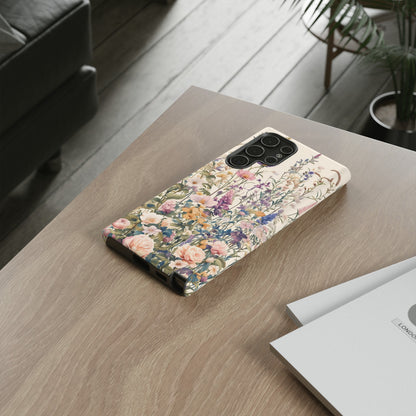 Tall Vintage Wildflowers iPhone Case / Samsung Case