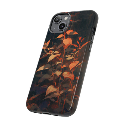 Black Blooms Wildflower iPhone Case