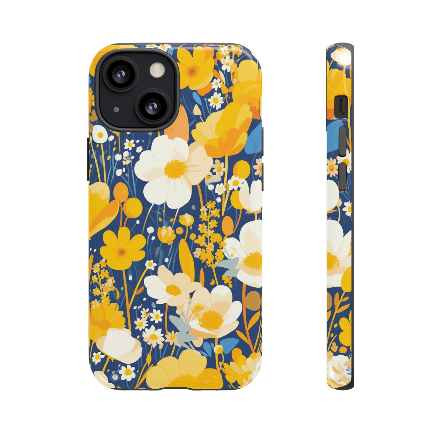 Wildflower Abstract Retro 70s iPhone Case / Samsung Case