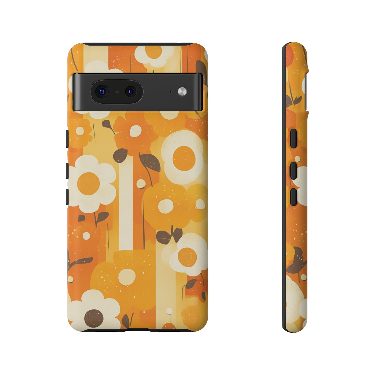 Retro 70s Abstract Flower Patterns iPhone Case / Samsung Case