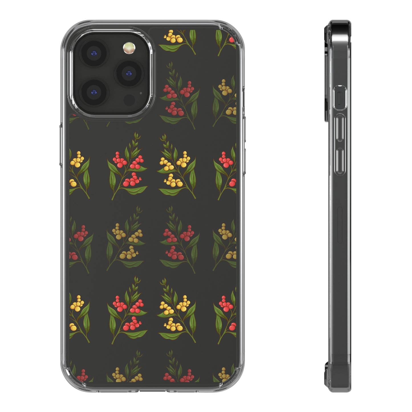 Spring Flower Pattern | Clear iPhone Case / Samsung Case