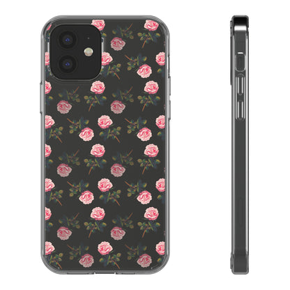 Pink Flower Pattern | Clear iPhone Case / Samsung Case