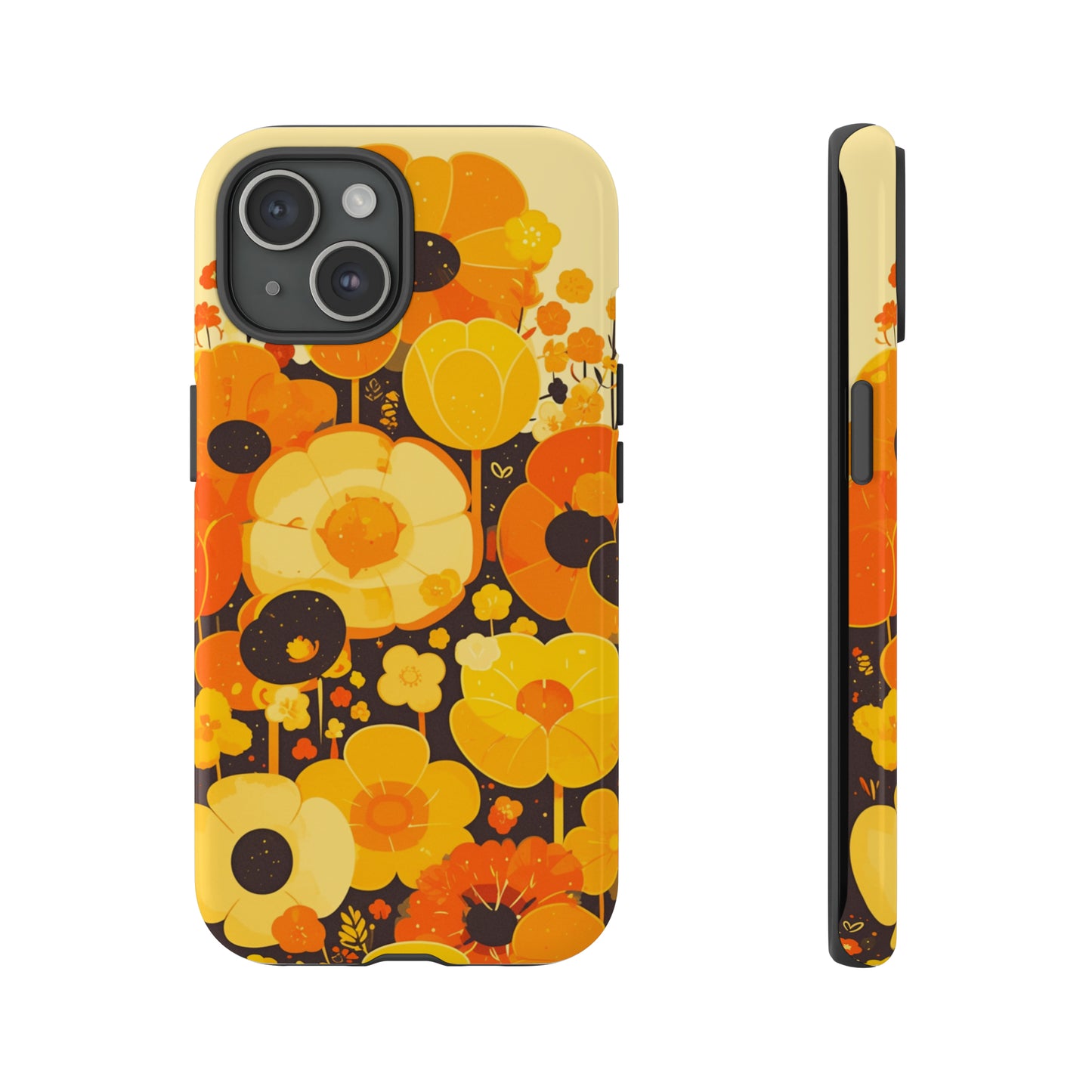 Retro Floral Pattern Illustrations iPhone Case / Samsung Case, Gift for Floral Lovers, Gift for Her