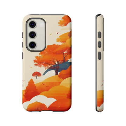 Orange Retro Landscape iPhone Case / Samsung Case