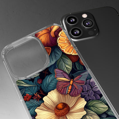 Butterflies and Blooms | Clear iPhone Case / Samsung Case