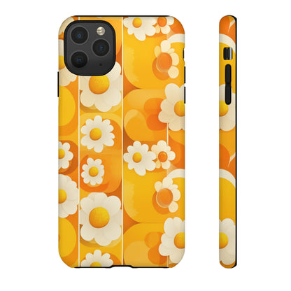 Yellow Floral Pattern Retro iPhone Case / Samsung Case